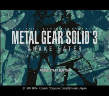 Metal Gear Solid 3 - Snake Eater screen shot title